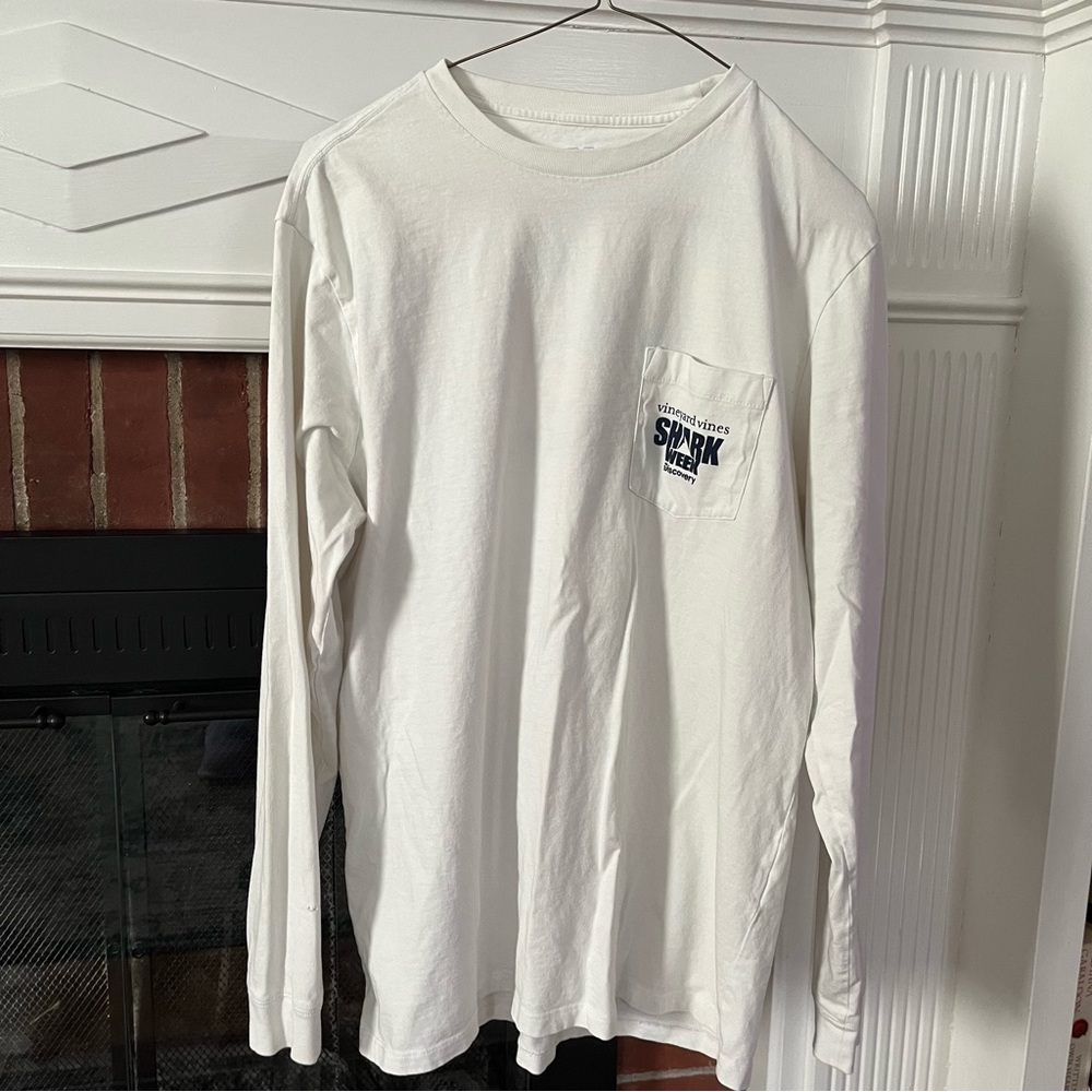 Vineyard Vines White Long Sleeve Tee